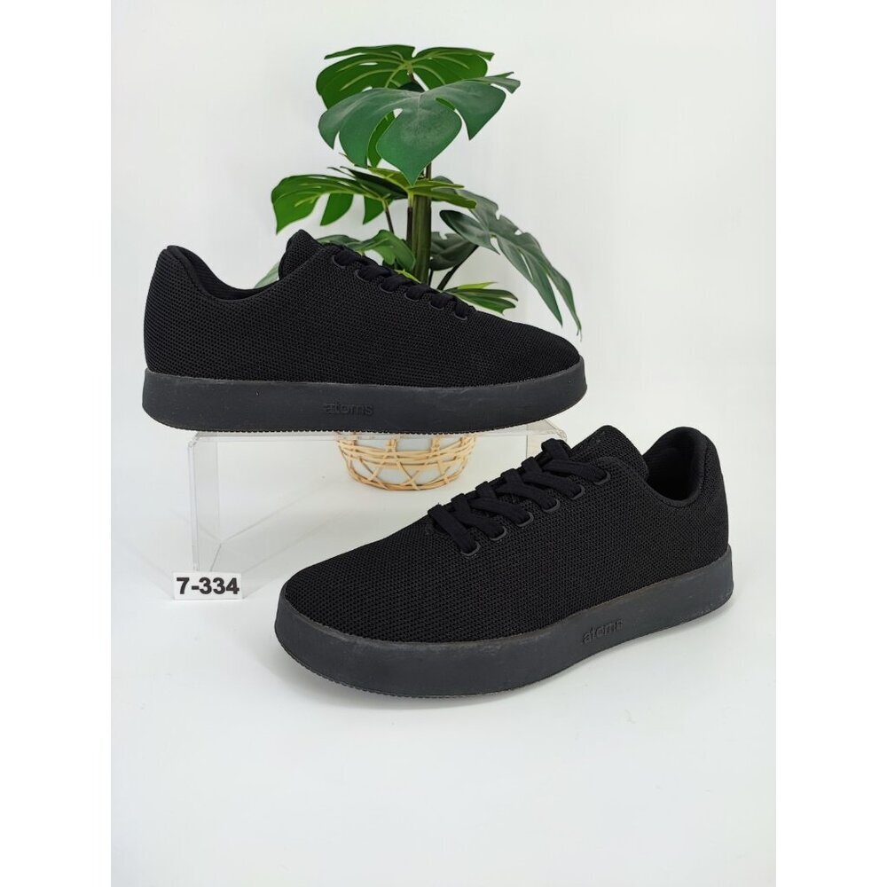 Atoms Men's Black Minimalist Comfort Athletic Sneakers Size 7 US